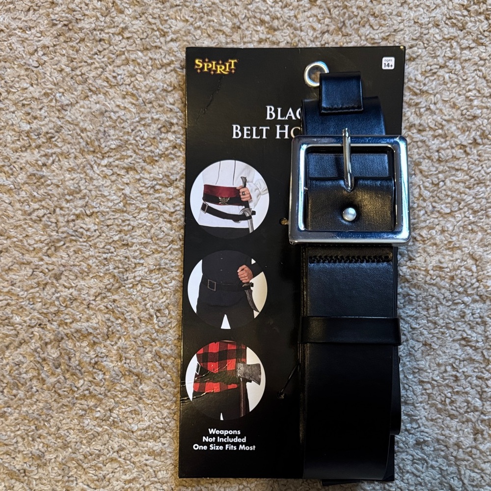 Spirit Black Costume Belt